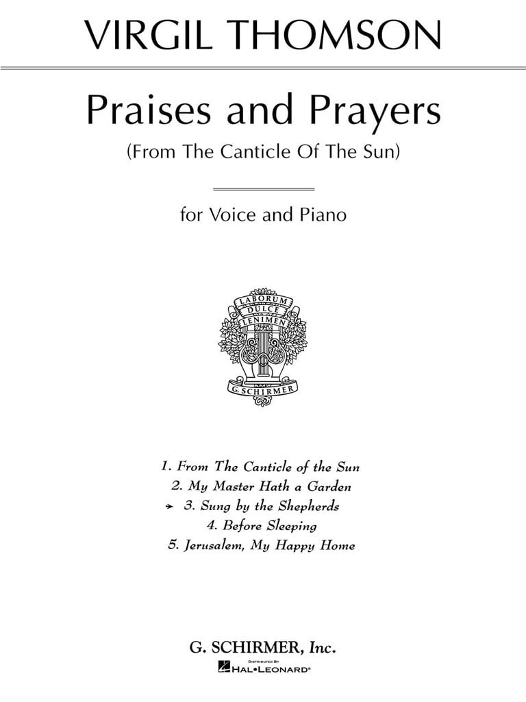 Sung by the Shepherds (from Praises and Prayers)
